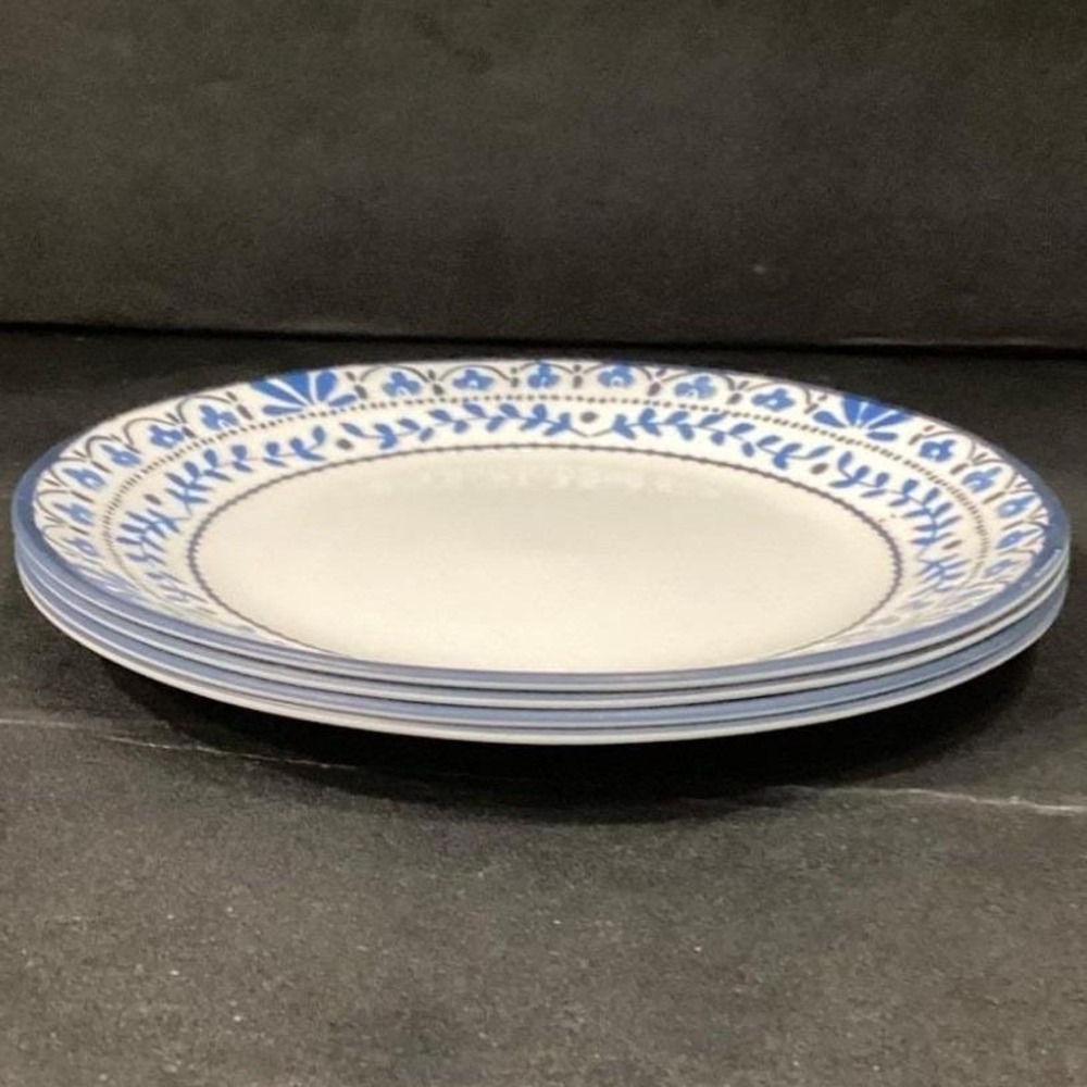 Corelle Portofino Salad Plates, Set of 4, Italian Coastal Blue & White Dishes - Picture 10 of 10